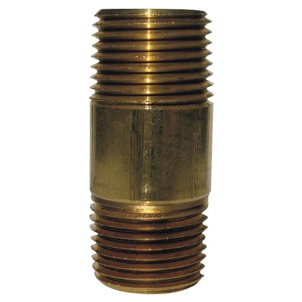 Homeplus+ ATC 1/8 in. MPT X 1/8 in. D MPT Yellow Brass Nipple 2 in. L 6JC126300201012 - main